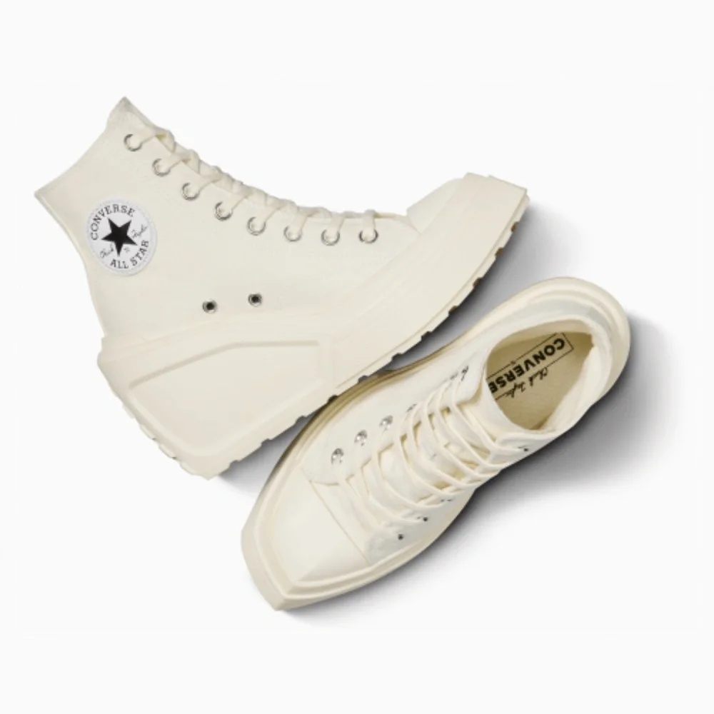 New Converse Chuck 70 De Luxe Wedge Platform Heel - SZ 8 Wmn - White (A06479C)